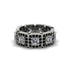Emerald-Cut Diamond Eternity Wedding Ring - Fatima No. 33