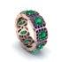 Emerald-Cut Emerald Eternity Wedding Ring - Fatima No. 65 image 1