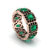 Emerald-Cut Emerald Eternity Wedding Ring - Fatima No. 35 image 1