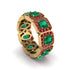 Emerald-Cut Emerald Eternity Wedding Ring - Fatima No. 49 image 1