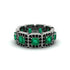 Emerald-Cut Emerald Eternity Wedding Ring - Fatima No. 36 image 2