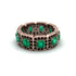 Emerald-Cut Emerald Eternity Wedding Ring - Fatima No. 35 image 3