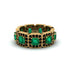 Emerald-Cut Emerald Eternity Wedding Ring - Fatima No. 34 image 3