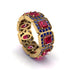 Emerald-Cut Ruby Eternity Wedding Ring - Fatima No. 70