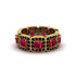 Emerald-Cut Ruby Eternity Wedding Ring - Fatima No. 40 image 2