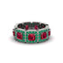 Emerald-Cut Ruby Eternity Wedding Ring - Fatima No. 27 image 2