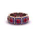Emerald-Cut Ruby Eternity Wedding Ring - Fatima No. 71