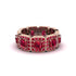 Emerald-Cut Ruby Eternity Wedding Ring - Fatima No. 56 image 2