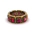 Emerald-Cut Ruby Eternity Wedding Ring - Fatima No. 40