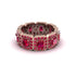Emerald-Cut Ruby Eternity Wedding Ring - Fatima No. 56