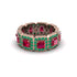 Emerald-Cut Ruby Eternity Wedding Ring - Fatima No. 26