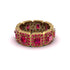Emerald-Cut Ruby Eternity Wedding Ring - Fatima No. 55 image 3