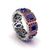 Emerald-Cut Sapphire Eternity Wedding Ring - Fatima No. 60