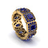 Emerald-Cut Sapphire Eternity Wedding Ring - Fatima No. 73