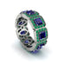 Emerald-Cut Sapphire Eternity Wedding Ring - Fatima No. 30 image 1