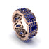 Emerald-Cut Sapphire Eternity Wedding Ring - Fatima No. 74