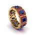 Emerald-Cut Sapphire Eternity Wedding Ring - Fatima No. 58