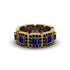 Emerald-Cut Sapphire Eternity Wedding Ring - Fatima No. 43 image 2