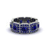 Emerald-Cut Sapphire Eternity Wedding Ring - Fatima No. 75