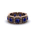 Emerald-Cut Sapphire Eternity Wedding Ring - Fatima No. 44