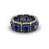 Emerald-Cut Sapphire Eternity Wedding Ring - Fatima No. 45 image 3