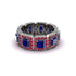 Emerald-Cut Sapphire Eternity Wedding Ring - Fatima No. 60