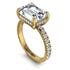 Emerald-Cut Diamond Pavé Engagement Ring - Daphne No. 1 image 1