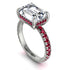 Emerald-Cut Diamond Pavé Engagement Ring - Daphne No. 48 image 1