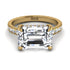Emerald-Cut Diamond Pavé Engagement Ring - Daphne No. 1 image 2