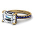 Emerald-Cut Diamond Pavé Engagement Ring - Daphne No. 61 image 2