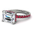 Emerald-Cut Diamond Pavé Engagement Ring - Daphne No. 48