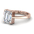 Emerald Cut Diamond Solitaire Engagement Ring - Lana No. 2