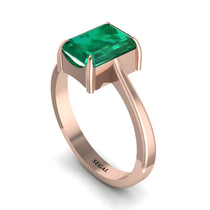 Emerald Cut Emerald Solitaire Engagement Ring - Lana No. 5 image 1