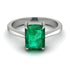 Emerald Cut Emerald Solitaire Engagement Ring - Lana No. 6