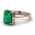 Emerald Cut Emerald Solitaire Engagement Ring - Lana No. 5
