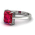 Emerald Cut Ruby Solitaire Engagement Ring - Lana No. 12 image 3