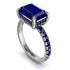 Emerald-Cut Sapphire Pavé Engagement Ring - Daphne No. 75 image 1