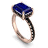 Emerald-Cut Sapphire Pavé Engagement Ring - Daphne No. 44 image 1