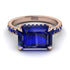 Emerald-Cut Sapphire Pavé Engagement Ring - Daphne No. 74