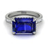 Emerald-Cut Sapphire Pavé Engagement Ring - Daphne No. 15 image 2