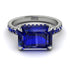 Emerald-Cut Sapphire Pavé Engagement Ring - Daphne No. 75 image 3