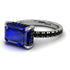 Emerald-Cut Sapphire Pavé Engagement Ring - Daphne No. 45 image 2