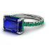 Emerald-Cut Sapphire Pavé Engagement Ring - Daphne No. 30 image 3