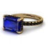 Emerald-Cut Sapphire Pavé Engagement Ring - Daphne No. 43