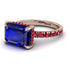 Emerald-Cut Sapphire Pavé Engagement Ring - Daphne No. 59