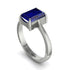 Emerald Cut Sapphire Solitaire Engagement Ring - Lana No. 15 image 1