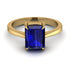 Emerald Cut Sapphire Solitaire Engagement Ring - Lana No. 13