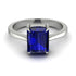 Emerald Cut Sapphire Solitaire Engagement Ring - Lana No. 15