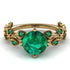 Kit Custom 22k Leaves All Around Emerald Ring - Sydney 2ct No. 190