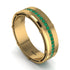 Emerald Eternal Elegance Men’s Wedding Ring - Roman No. 4